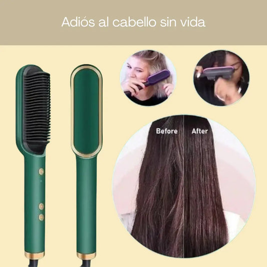 Cepillo Alisador Rizador Multifuncional ✨ Peluquería en tu propia casa