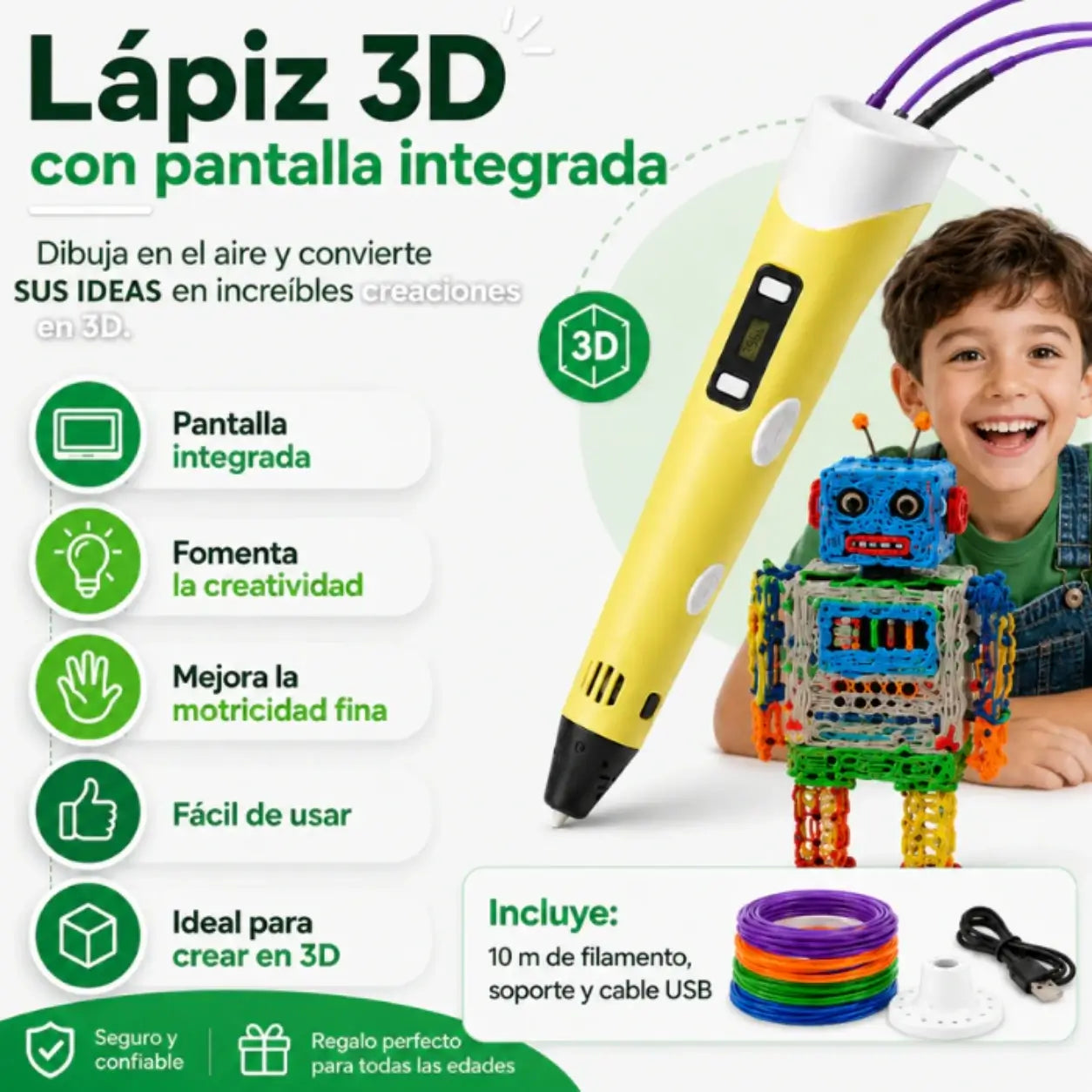 ArtePen 3D - Convierte tus ideas en figuras reales