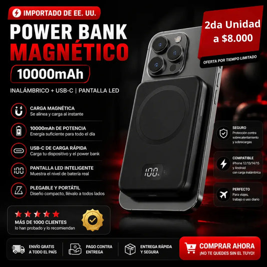 MagPower Go - Carga rápida sin buscar enchufe