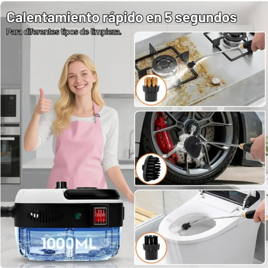 VaporClean - Elimina el 99% de las manchas con solo agua