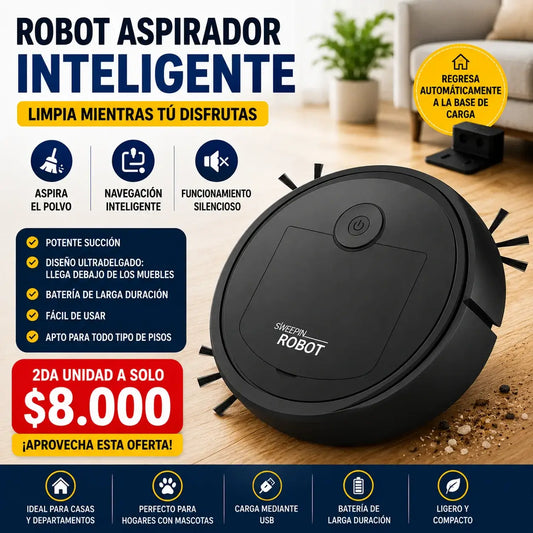 CleanBot Pro - Silenciosa, delgada y siempre lista para limpiar