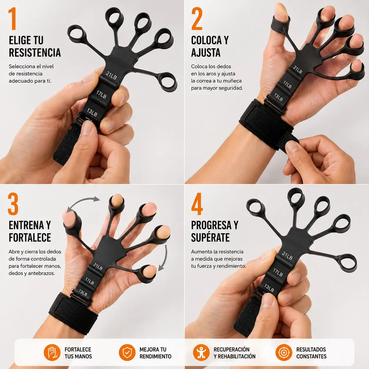 GripForce Pro - Recupera la fuerza de tu mano en semanas