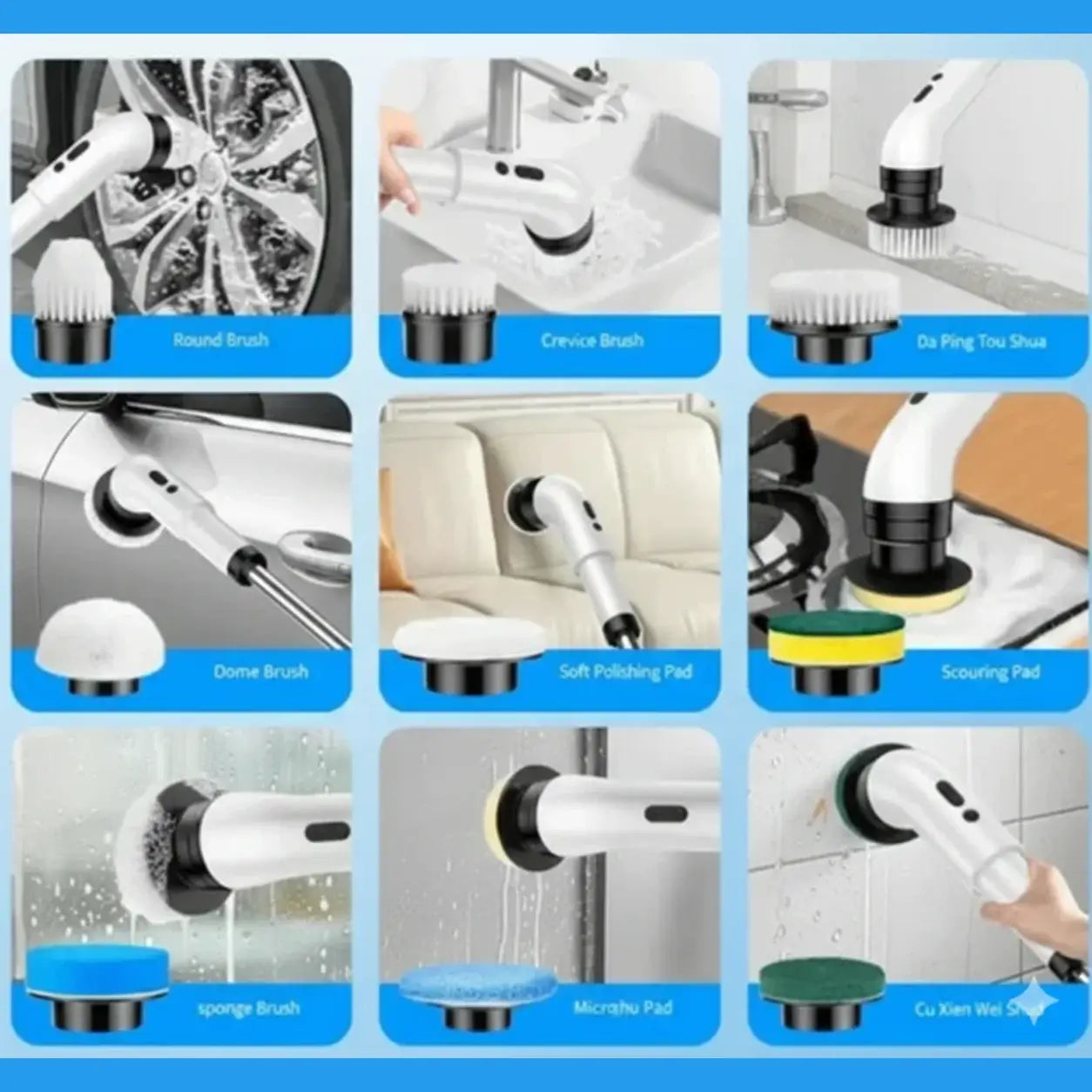 CleanSpin - Elimina el mugre difícil sin doblar la espalda
