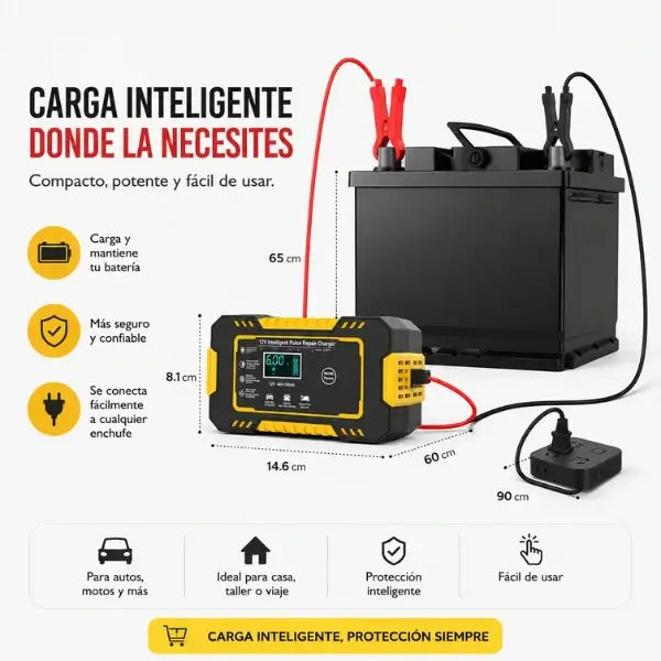 AutoVolt - El cargador que cuida tu batería todo el año