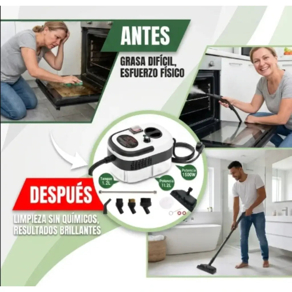 VaporClean - Elimina el 99% de las manchas con solo agua