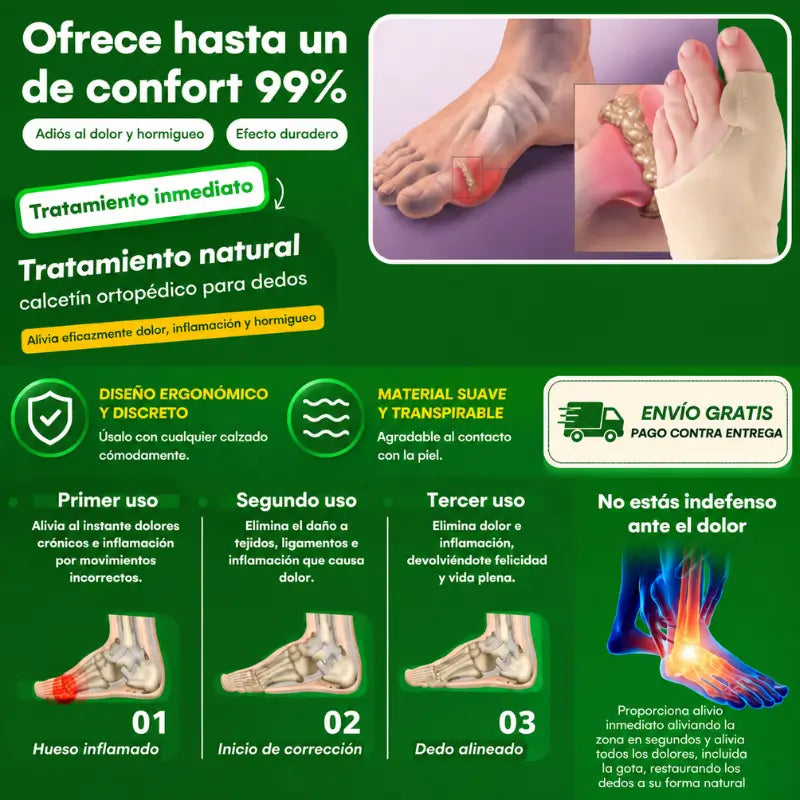 SoftStep - Protege y alivia el dolor de juanetes todo el día