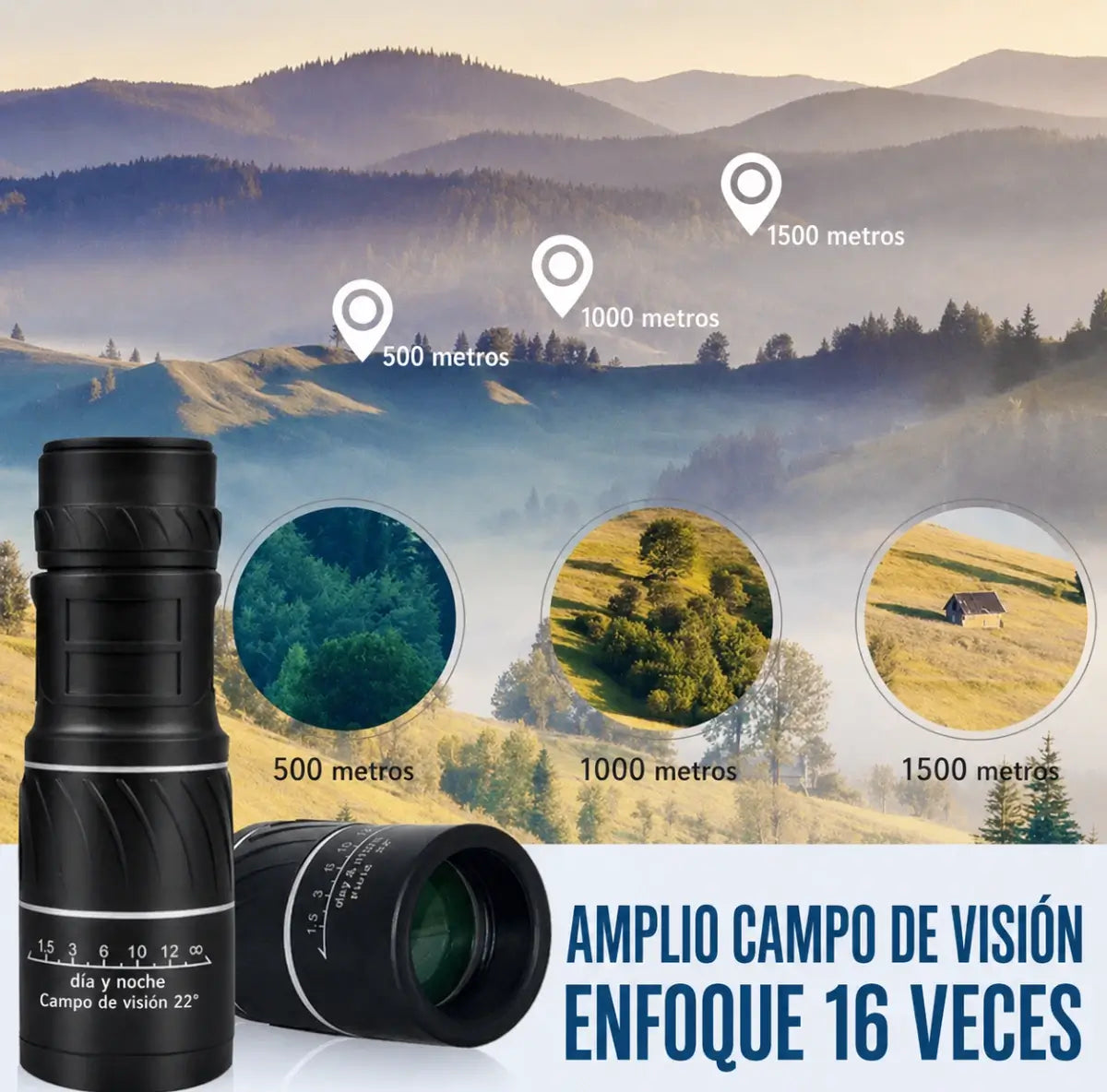 VisionMax 16X - Claridad total, alcance máximo en tu bolsillo