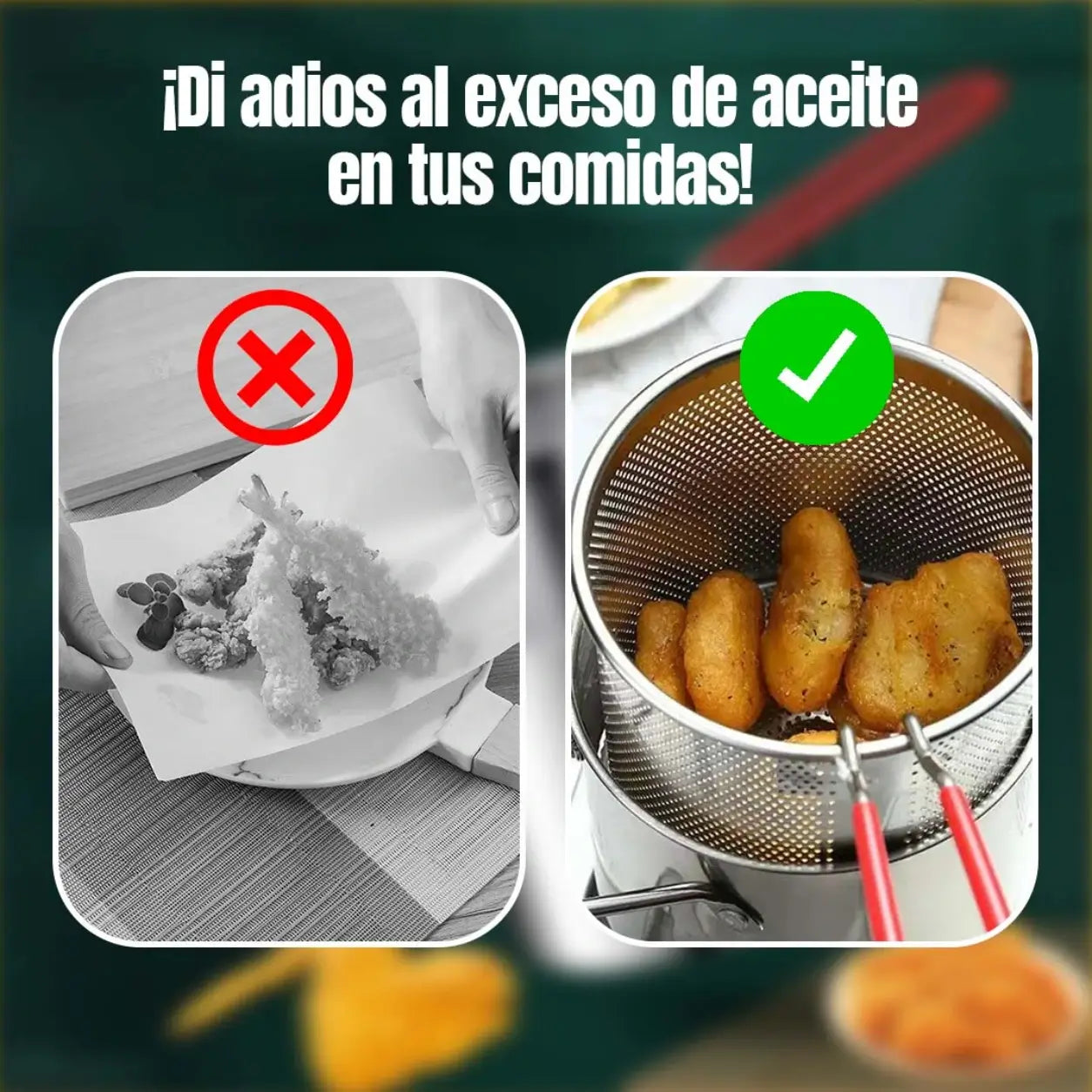 FryMaster Pro - Fríe sin salpicaduras y sin desperdiciar aceite