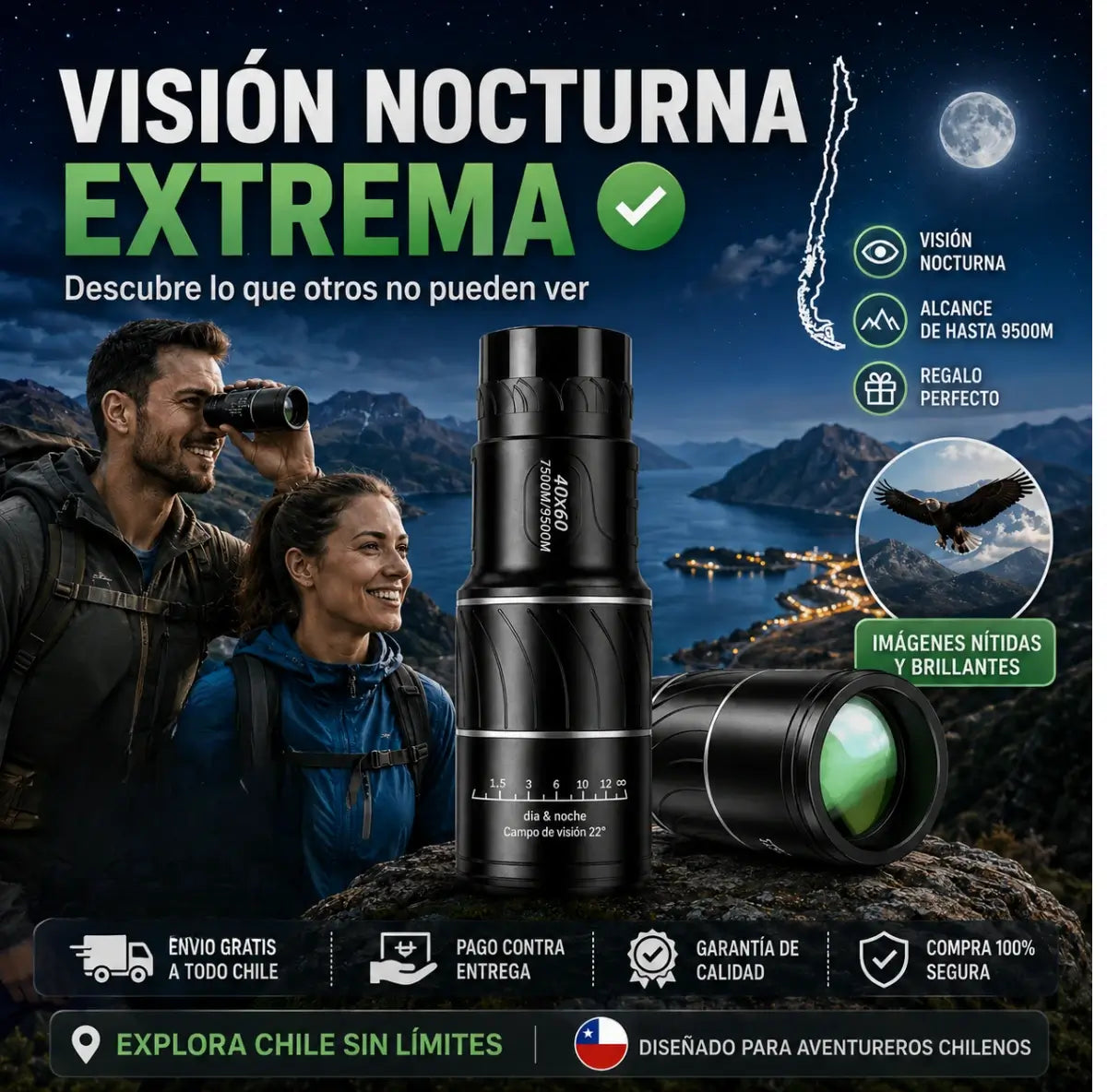 VisionMax 16X - Claridad total, alcance máximo en tu bolsillo
