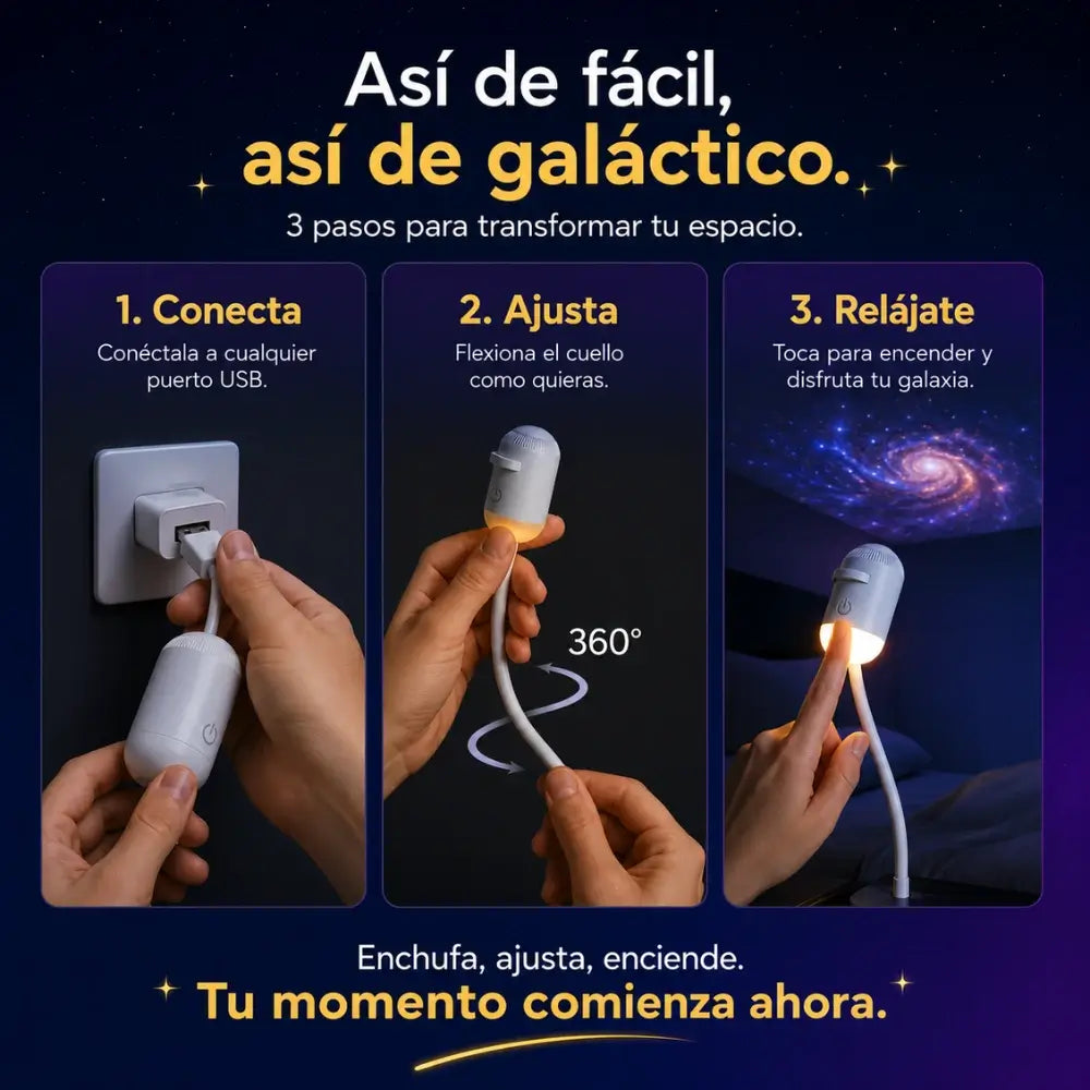 AuroraPortátil - Lleva tu propia galaxia a donde vayas