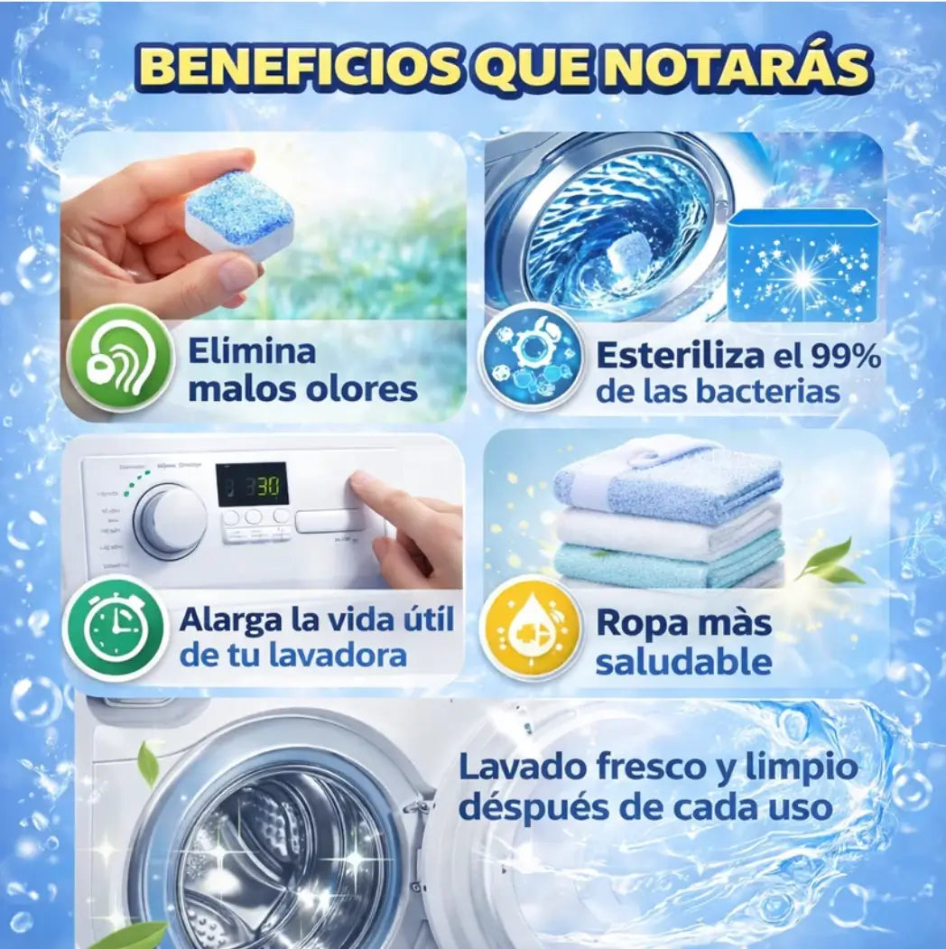 CleanCycle - Limpia y desinfecta el tambor que lava tu ropa