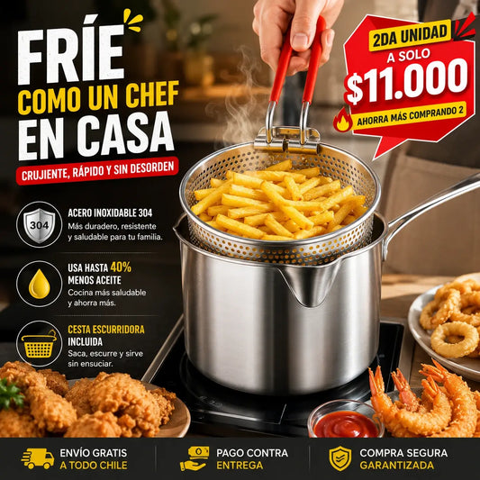 FryMaster Pro - Fríe sin salpicaduras y sin desperdiciar aceite