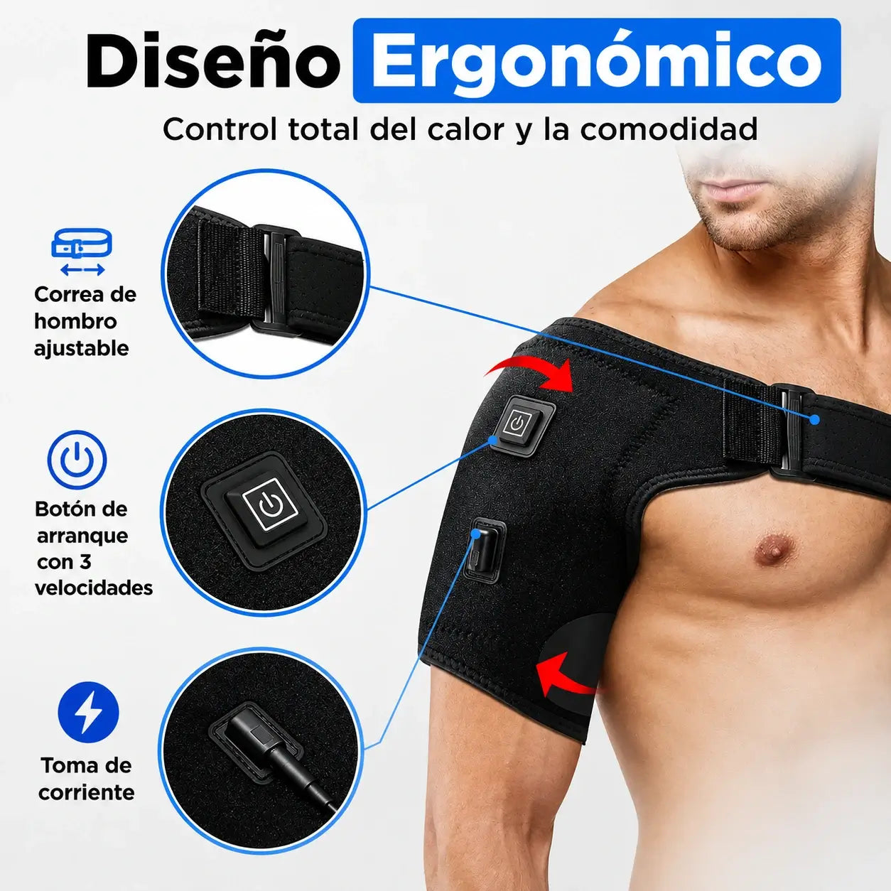 ThermoFlex Hombro - Calor preciso donde más duele