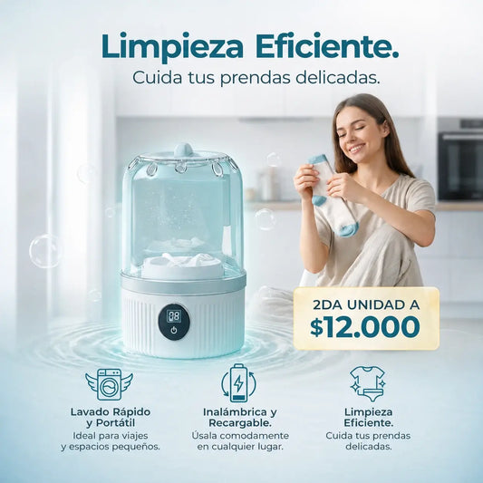 MiniClean – La lavadora compacta que cabe en tu maleta