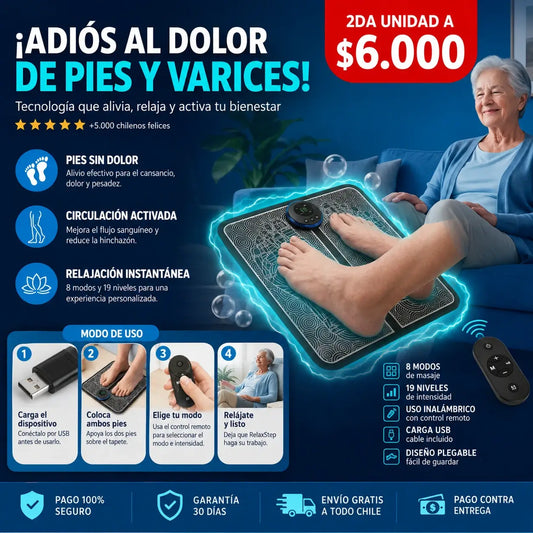 RelaxStep - Relaja tus pies sin mover un dedo