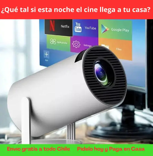 Proyector Inalámbrico 🔥 Cine en casa: proyecta, relájate y disfruta