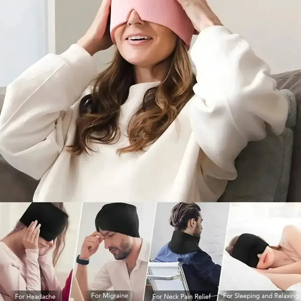 Gorro Gel Alivia Dolor Migraña ⚡El dolor que paraliza tu día tiene solución natural