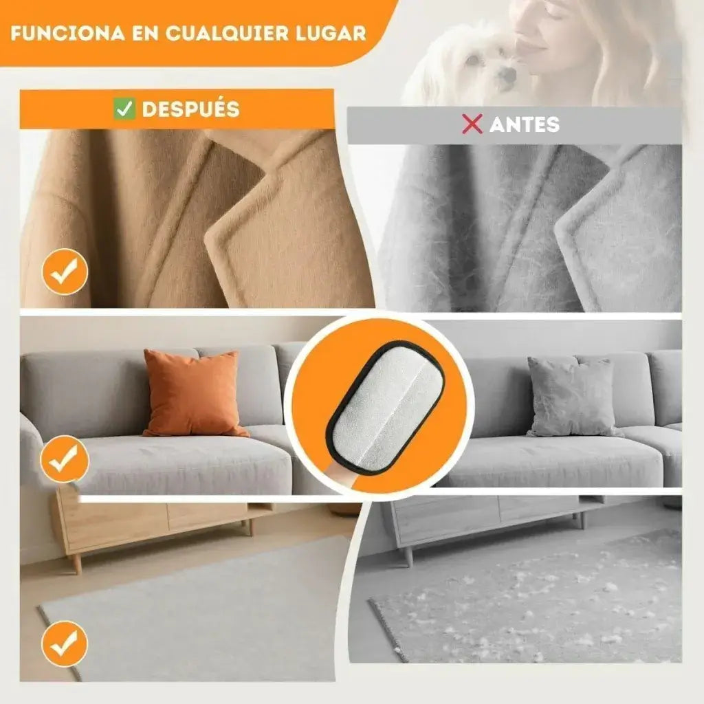 Guante Quita Pelusa 🔥El favorito de dueños peludos