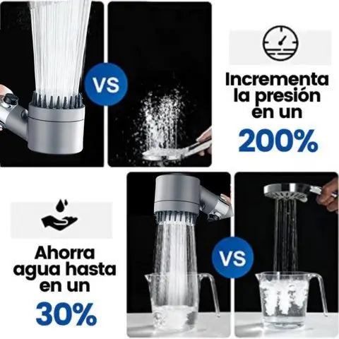 Cabezal Ducha Alta Presión Masajeador ✨ El spa llegó a casa.