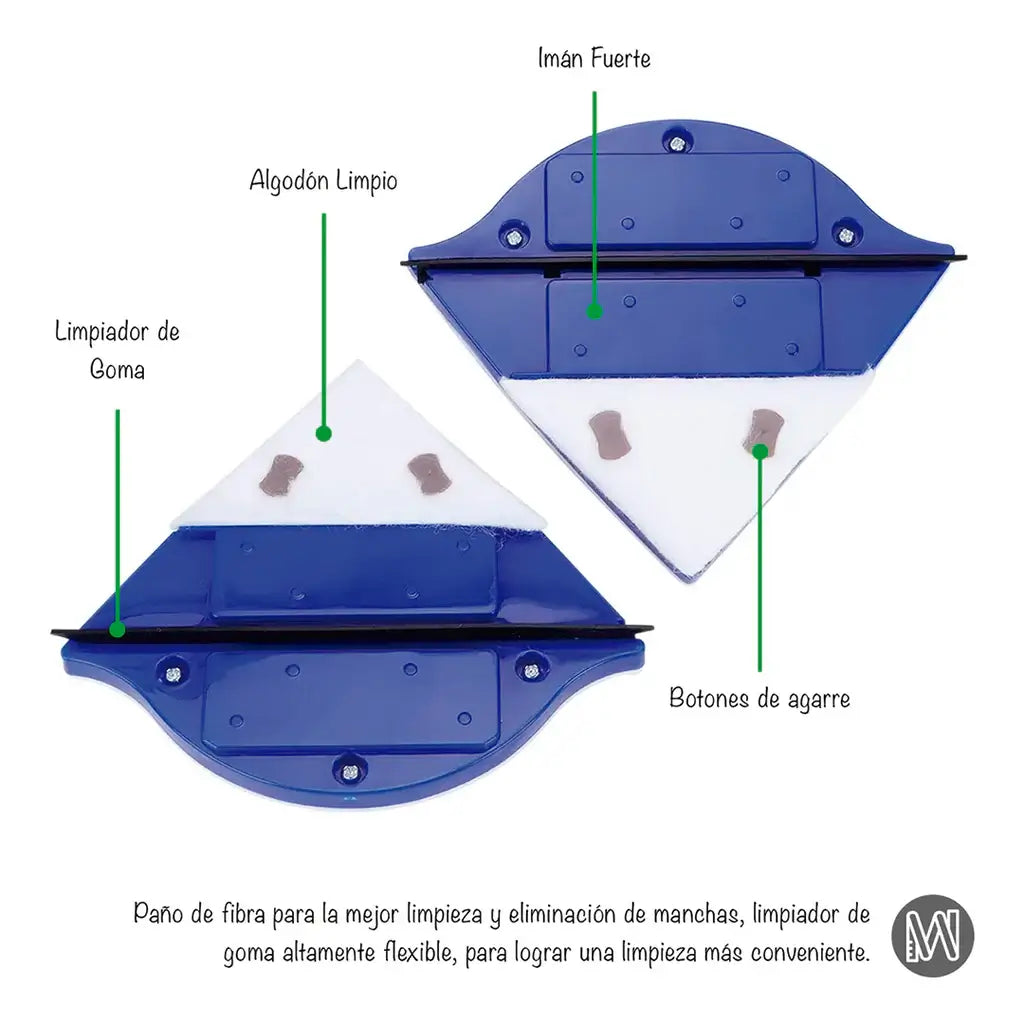 Limpiador Ventana Magnético ✅ Ventanas Impecables Sin Riesgo