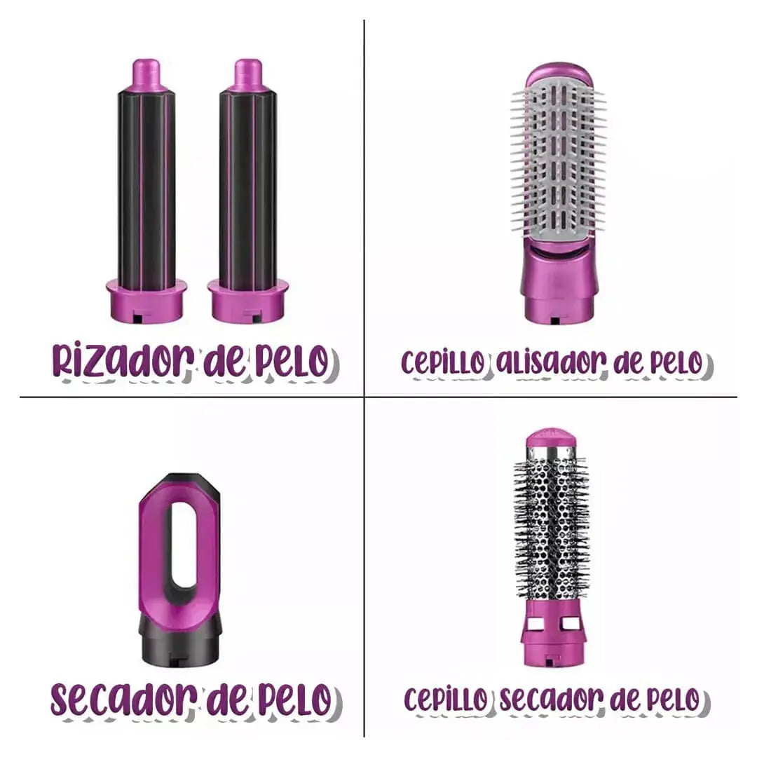 Cepillo Secador 5 en 1 - Versión PRO 🔥 Un cepillo, cuatro looks distintos