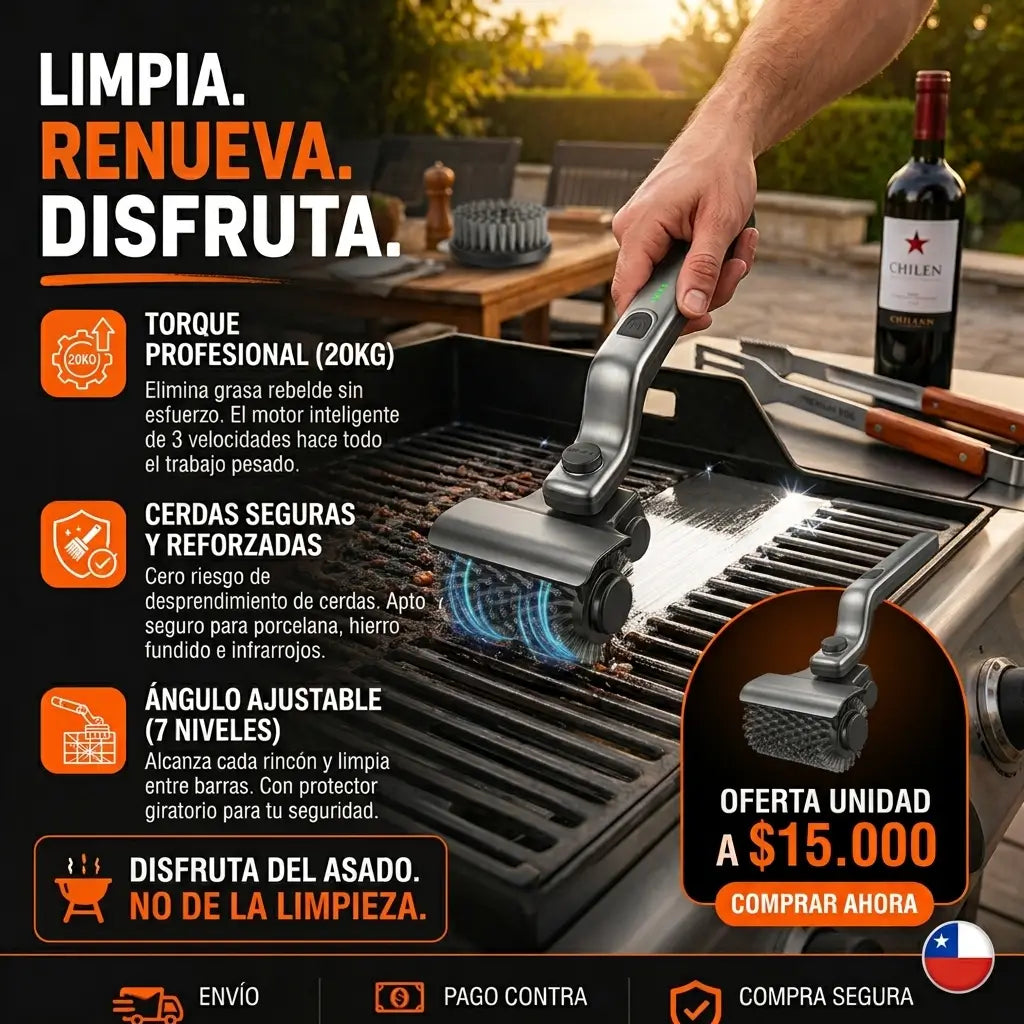 ParrillaMax - Limpieza profunda sin esfuerzo