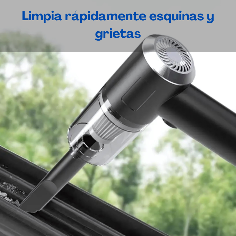 Mini aspiradora inalámbrica. Suciedad cero al instante.