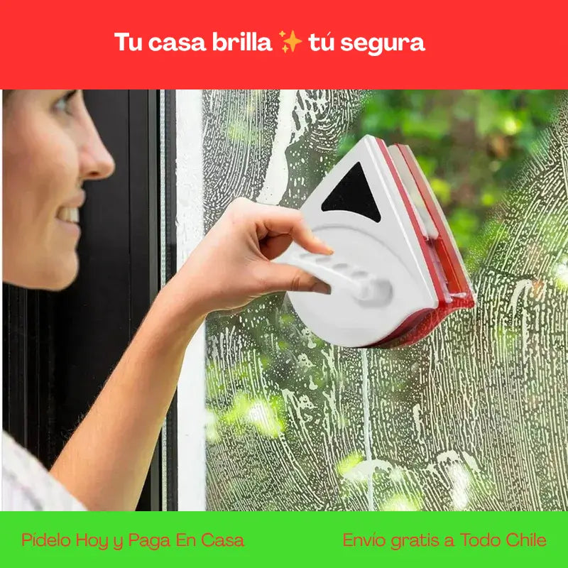 Limpiador Ventana Magnético ✅ Ventanas Impecables Sin Riesgo