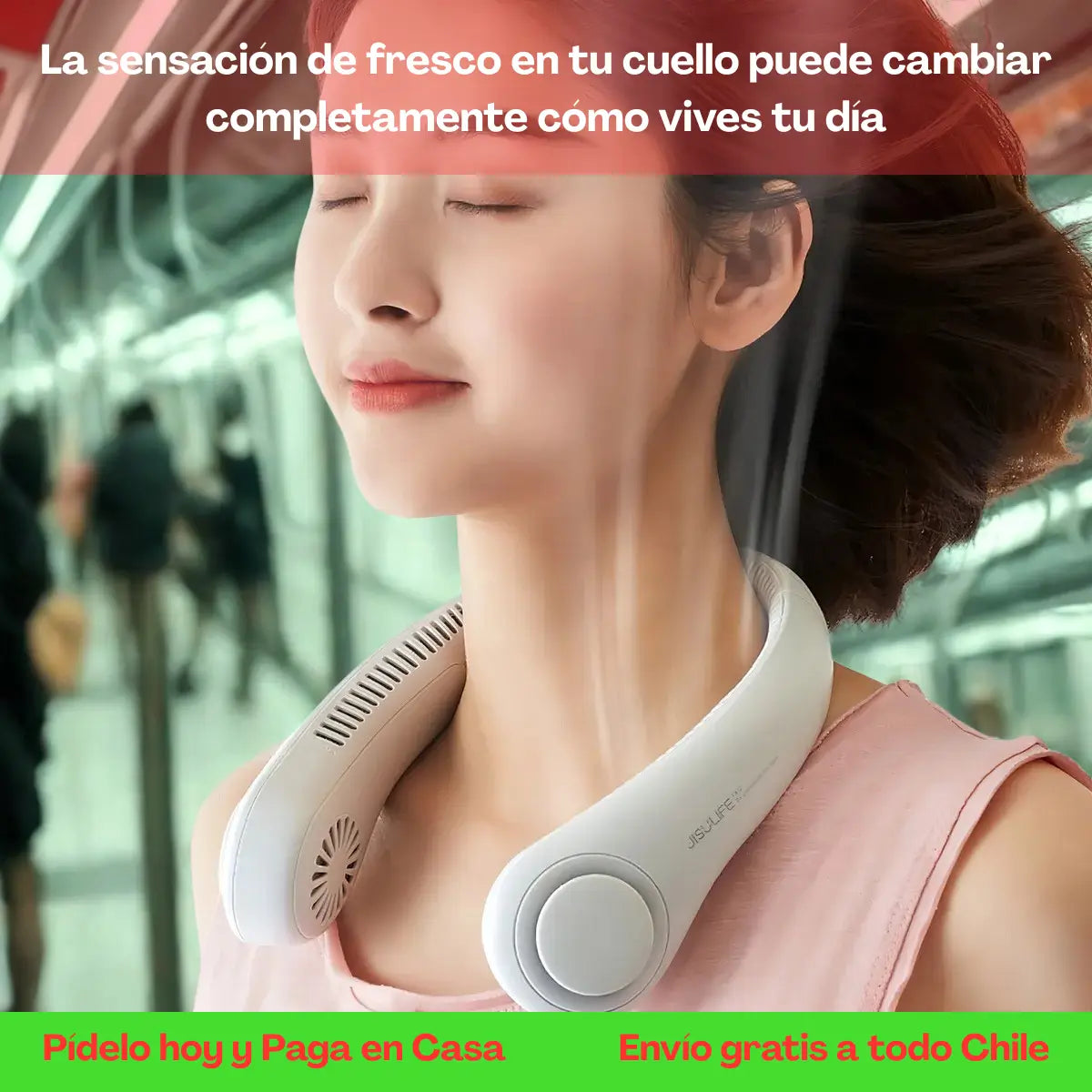 Ventilador de Cuello Recargable Pro 🔥 ¿El calor te tiene loco?