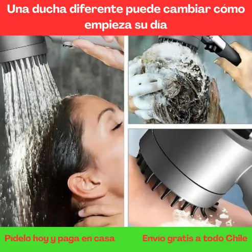 Cabezal Ducha Alta Presión Masajeador ✨ El spa llegó a casa.