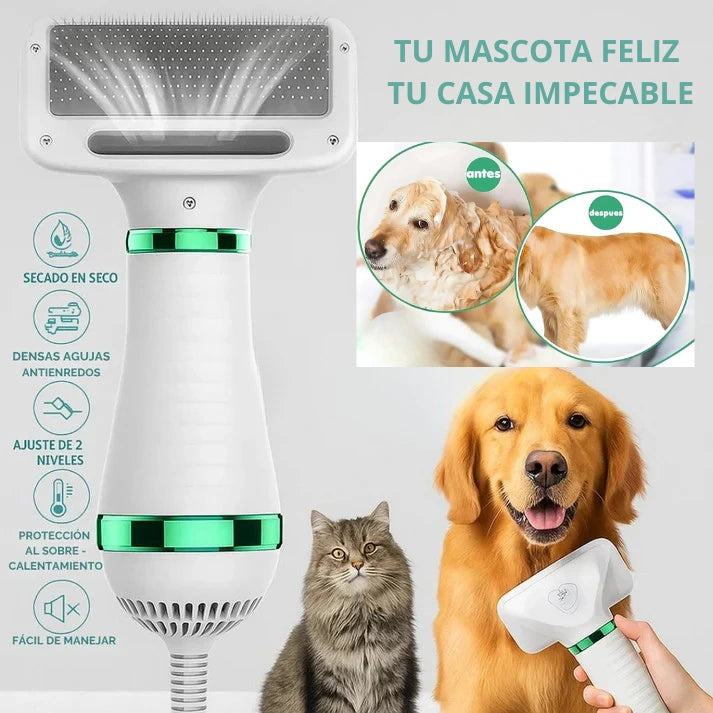 Secador de Pelo Para Mascotas ✅Seca y cepilla al mismo tiempo